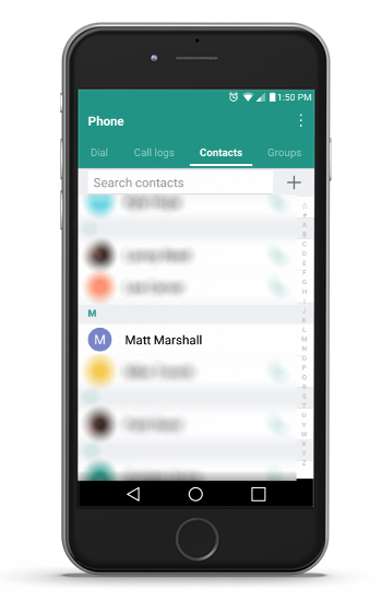 Matt's cell phone number and email address